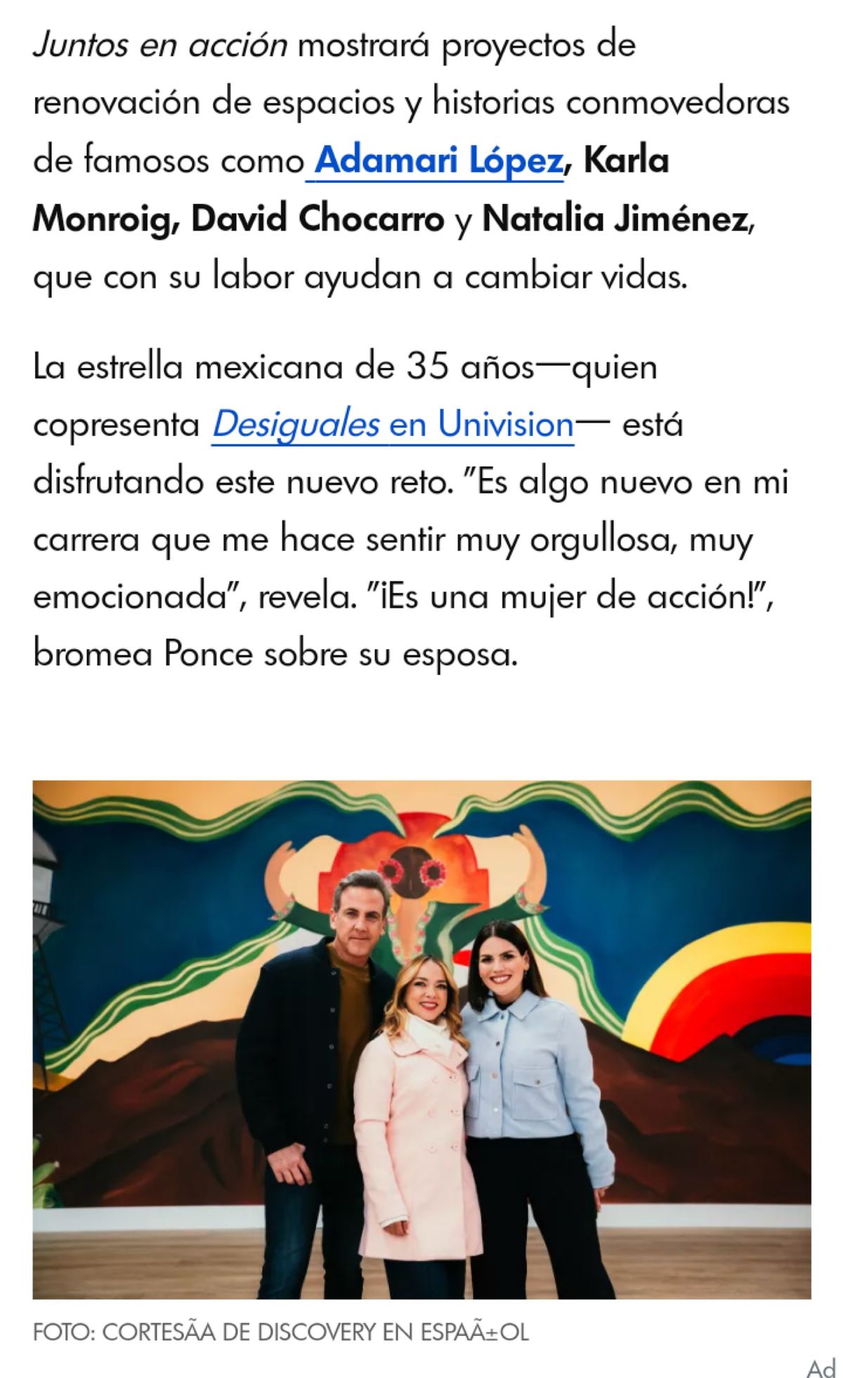 People en Español, cobertura de Juntos en Acción