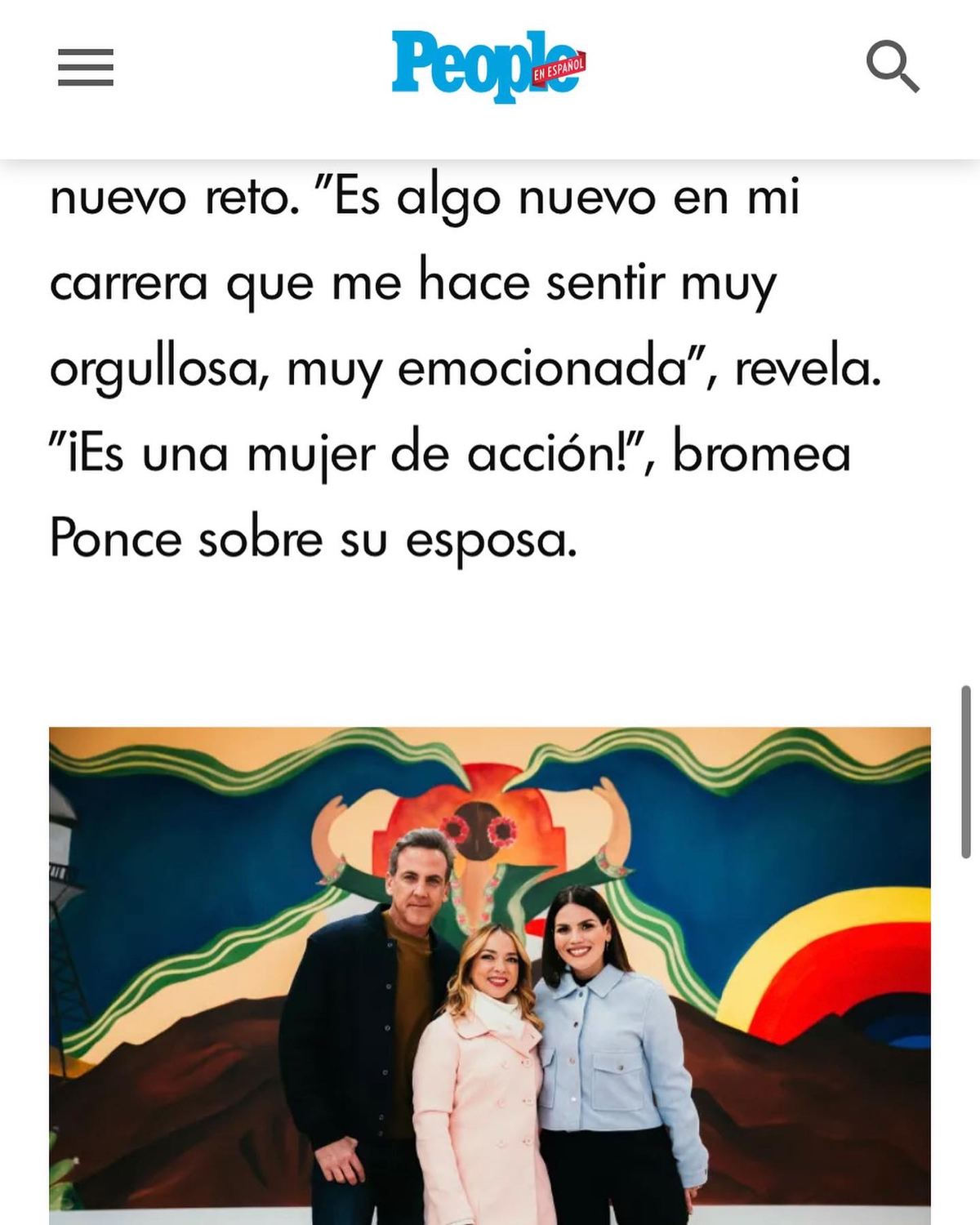 Artículo de People en Español