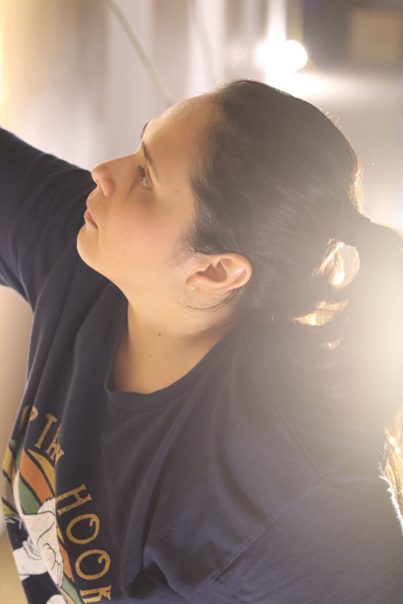 Amanda trabajando